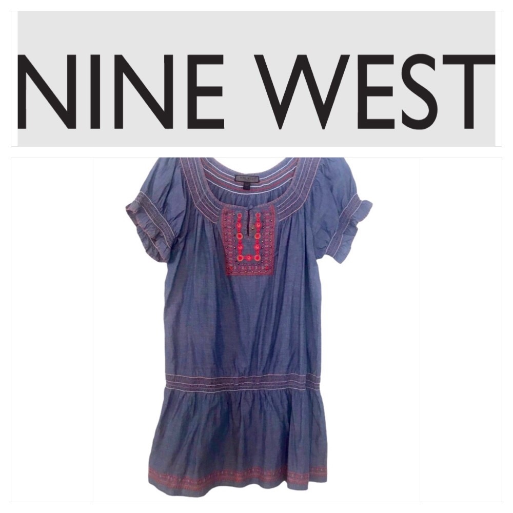 NINE WEST JEANS MINI DRESS